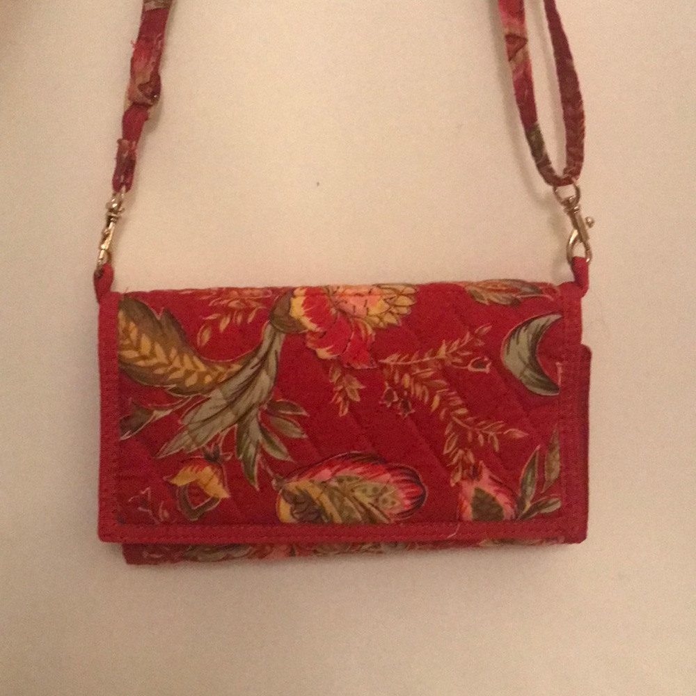 Red QK fabric small handbag